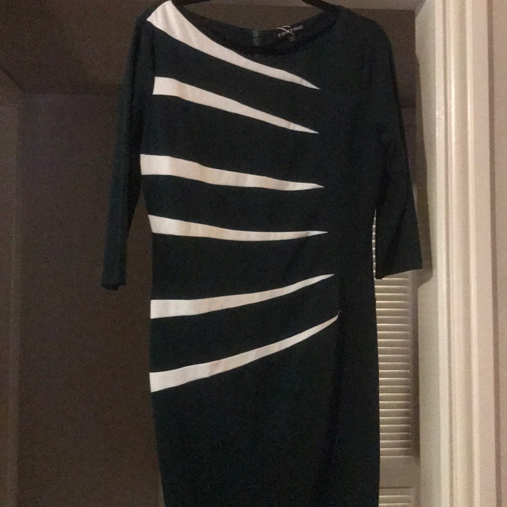 Green stretch dress